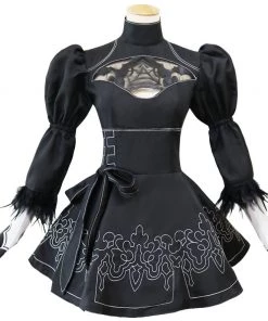 Hallowitch Costumes 2B Cosplay Costume. Nier Automata Dress Outfit
