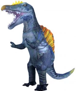Hallowitch Costumes Adult Inflatable Blue Spinosaurus Costume Women's