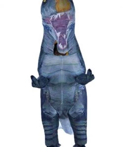 Hallowitch Costumes Adult Inflatable Blue Spinosaurus Costume Women's