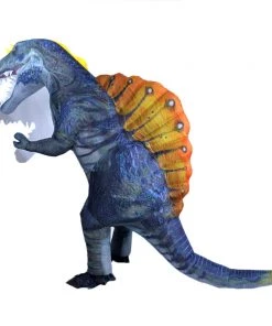 Hallowitch Costumes Adult Inflatable Blue Spinosaurus Costume Women's