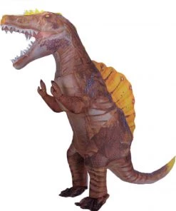 Hallowitch Costumes Adult Inflatable Brown Spinosaurus Costume Women's