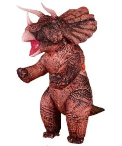 Hallowitch Costumes Adult Inflatable Brown Triceratops Costumes