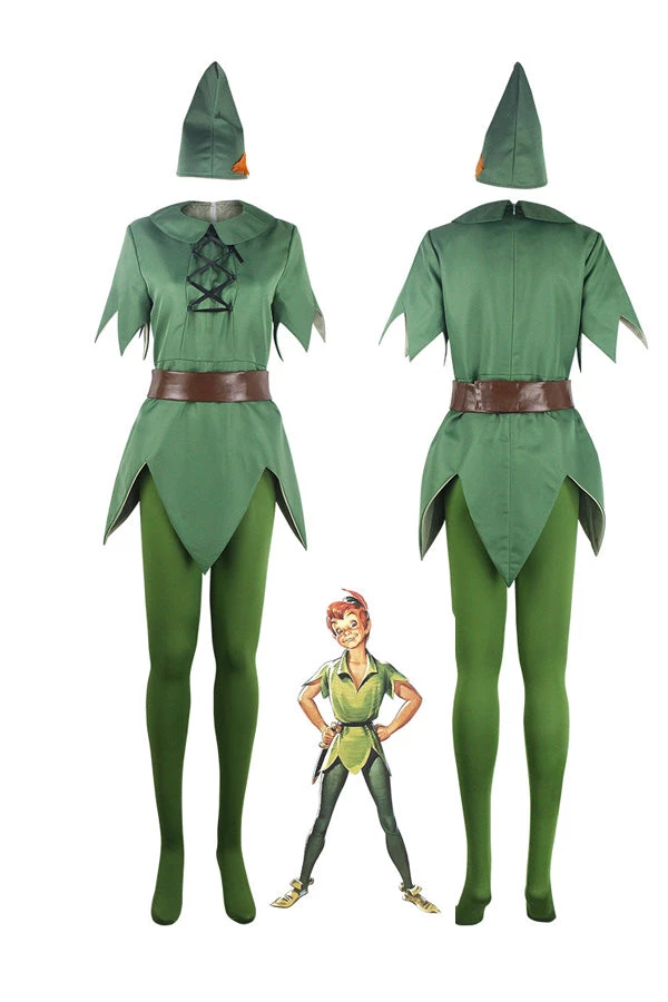 Hallowitch Costumes Men's Adult Peter Pan Costume Outfit Suit 3 Hallowitch Costumes Men's Adult Peter Pan Costume Outfit Suit