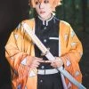 Hallowitch Costumes Zenitsu Agatsuma Cosplay Costume - Demon Slayer Kimetsu No Yaiba