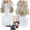 Hallowitch Costumes Genshin Impact Albedo Cosplay Wig