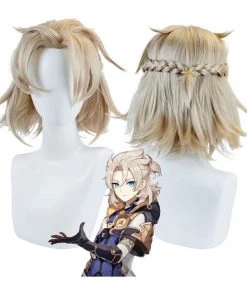 Hallowitch Costumes Genshin Impact Albedo Cosplay Wig