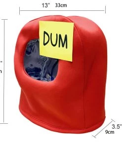 Hallowitch Costumes Boys' Among Us Helmet Costume With Dum Sticky Note Hat 20 Hallowitch Costumes Boys' Among Us Helmet Costume With Dum Sticky Note Hat
