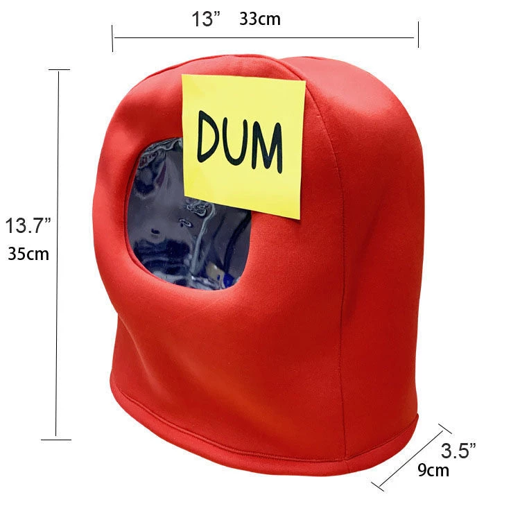 Hallowitch Costumes Boys' Among Us Helmet Costume With Dum Sticky Note Hat 11 Hallowitch Costumes Boys' Among Us Helmet Costume With Dum Sticky Note Hat