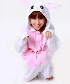 Hallowitch Costumes Girls' Bunny Rabbit Onesie Costume For Toddler 3-4 Years