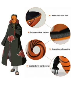 Hallowitch Costumes Cosplay Naruto Uchiha Obito Mask Halloween For Adult And Kids Boys' 8 Hallowitch Costumes Cosplay Naruto Uchiha Obito Mask Halloween For Adult And Kids Boys'