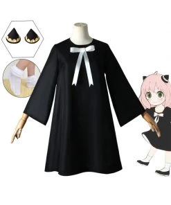 Hallowitch Costumes Spy X Family Cosplay Anya Forger Black Costume
