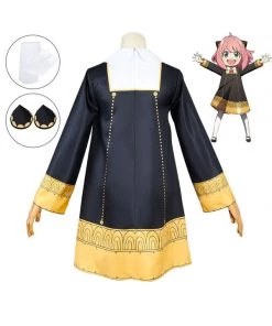 Hallowitch Costumes Anime Spy X Family Cosplay Anya Forger Yellow Costume Girls'