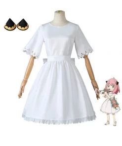 Hallowitch Costumes Anime Spy X Family Cosplay Anya Forger White Costume Girls'