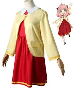 Hallowitch Costumes Anime Spy X Family Cosplay Anya Forger Dress Costume Girls'