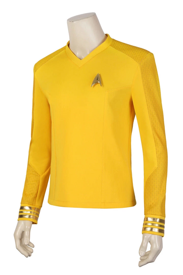 Hallowitch Costumes Men's Captain Christopher Pike Uniform, Star Trek Cosplay Costume 4 Hallowitch Costumes Men's Captain Christopher Pike Uniform, Star Trek Cosplay Costume