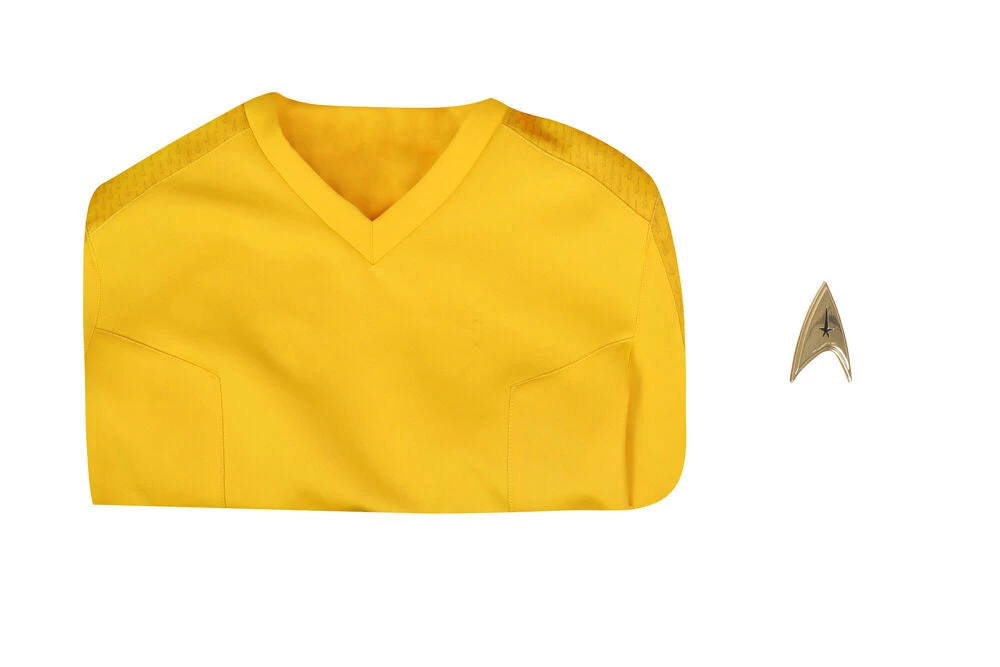 Hallowitch Costumes Men's Captain Christopher Pike Uniform, Star Trek Cosplay Costume 6 Hallowitch Costumes Men's Captain Christopher Pike Uniform, Star Trek Cosplay Costume