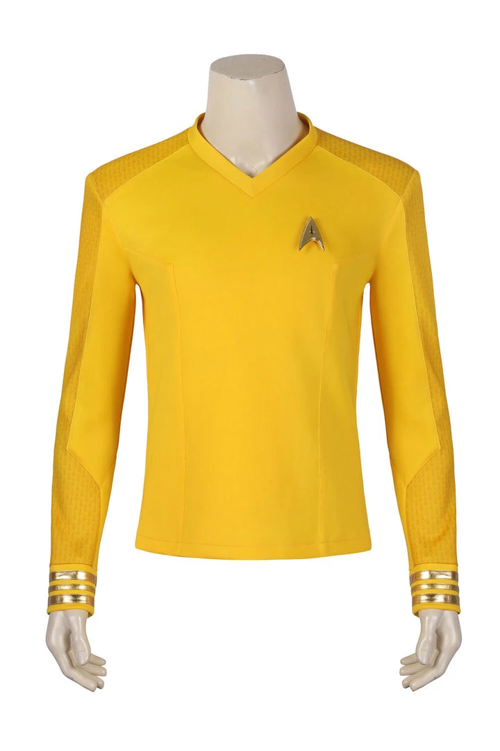 Hallowitch Costumes Men's Captain Christopher Pike Uniform, Star Trek Cosplay Costume 3 Hallowitch Costumes Men's Captain Christopher Pike Uniform, Star Trek Cosplay Costume
