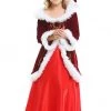 Hallowitch Costumes Mrs Santa Claus Suit Dress Costume For Kids