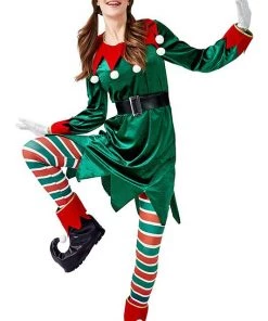 Hallowitch Costumes Christmas Elf Costume For Adult Women Women's
