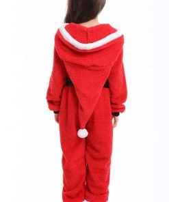 Hallowitch Costumes Christmas Onesie Costume For Kids-Red