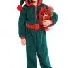 Hallowitch Costumes Girls' Christmas Onesie Costume For Kids- Green