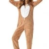 Hallowitch Costumes Christmas Reindeer Onesie Costume For Women