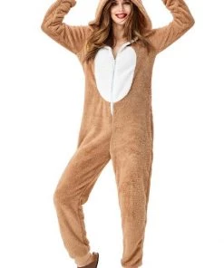 Hallowitch Costumes Christmas Reindeer Onesie Costume For Women