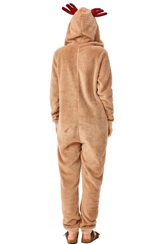 Hallowitch Costumes Christmas Reindeer Onesie Costume For Women 4 Hallowitch Costumes Christmas Reindeer Onesie Costume For Women