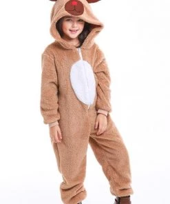 Hallowitch Costumes Christmas Reindeer Onesie Costume For Kids