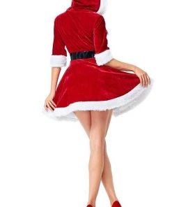 Hallowitch Costumes Christmas Mrs Santa Dress Costume For Women Women's