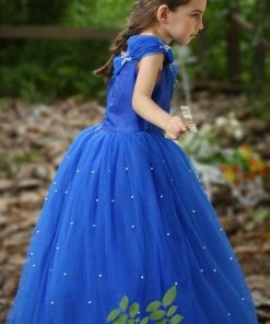 Hallowitch Costumes Cinderella Inspired Princess Dress For Kids Girls