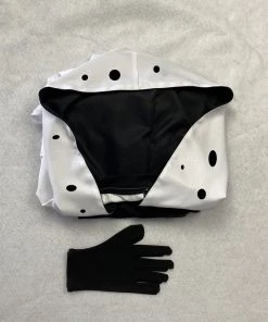 Hallowitch Costumes Adults' Cruella De Vil Costume Black White Dress