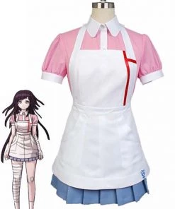 Hallowitch Costumes Women's Danganronpa Mikan Tsumiki Nurse Dress Costume