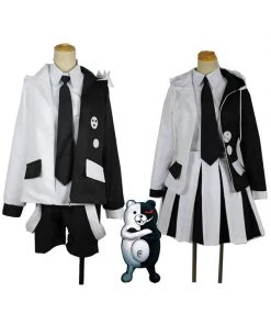 Hallowitch Costumes Women's Danganronpa Monokuma Costume Cosplay For Adult