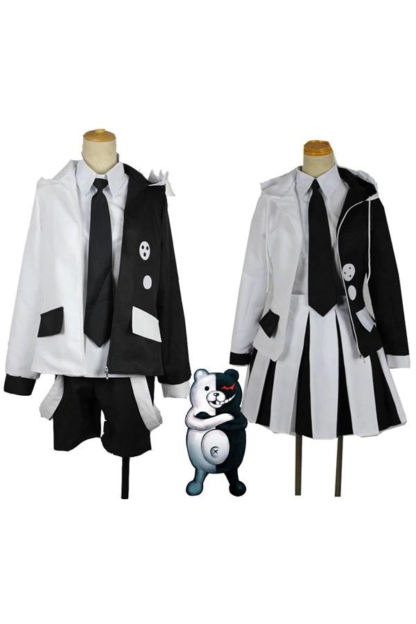 Hallowitch Costumes Women's Danganronpa Monokuma Costume Cosplay For Adult 3 Hallowitch Costumes Women's Danganronpa Monokuma Costume Cosplay For Adult