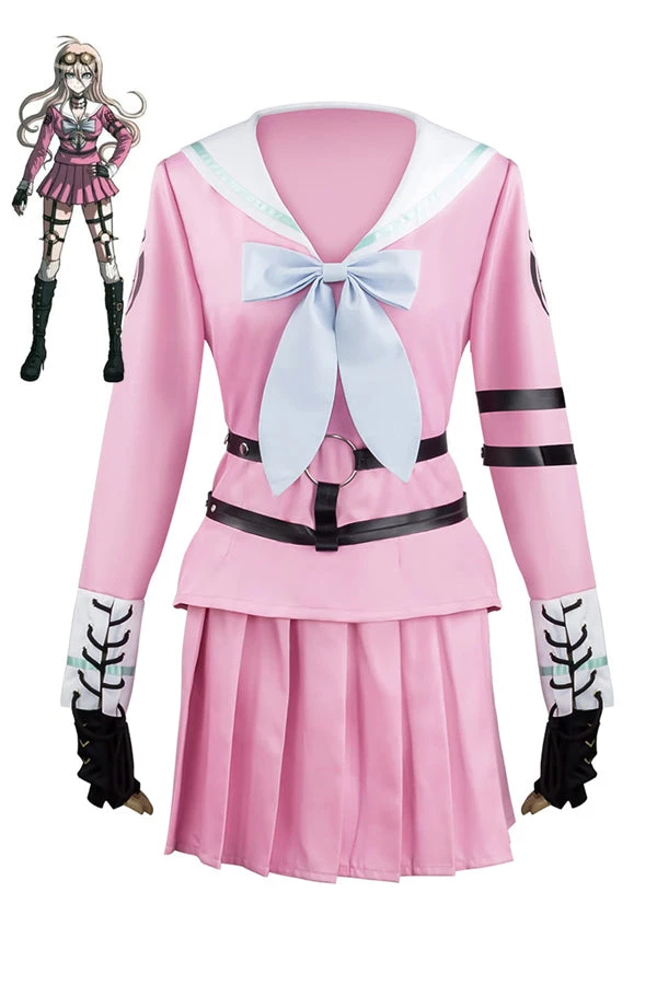 Hallowitch Costumes Danganronpa V3 Killing Harmony Iruma Miu Dress Cosplay Costume Women's 3 Hallowitch Costumes Danganronpa V3 Killing Harmony Iruma Miu Dress Cosplay Costume Women's