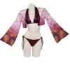 Hallowitch Costumes Demon Slayer Kimetsu Daki Swimwear Bathing Suit
