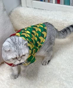 Hallowitch Costumes Demon Slayer Tomioka Giyu Costume For Cats And Small Dogs