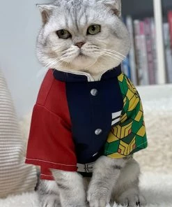 Hallowitch Costumes Demon Slayer Tomioka Giyu Costume For Cats And Small Dogs