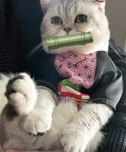 Hallowitch Costumes Demon Slayer Nezuko Costume For Cats And Small Dogs