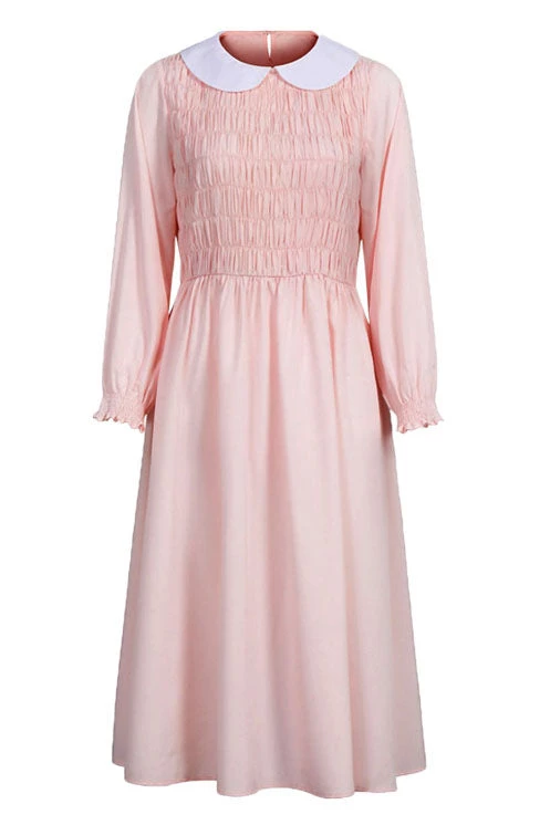 Hallowitch Costumes Eleven Pink Dress Halloween Outfit Stranger Things Season 3 Women's 3 Hallowitch Costumes Eleven Pink Dress Halloween Outfit Stranger Things Season 3 Women's