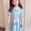 Hallowitch Costumes Girls' Frozen Elsa Nightgown Pajama For Kids Girls