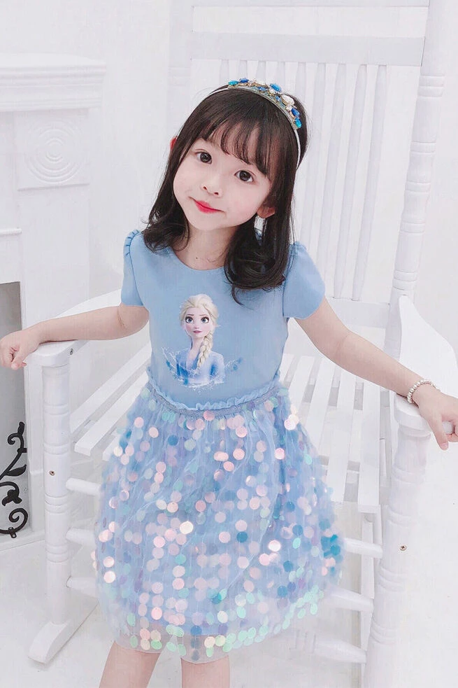 Hallowitch Costumes Elsa Summer Dress For Kids Girls Girls' 3 Hallowitch Costumes Elsa Summer Dress For Kids Girls Girls'