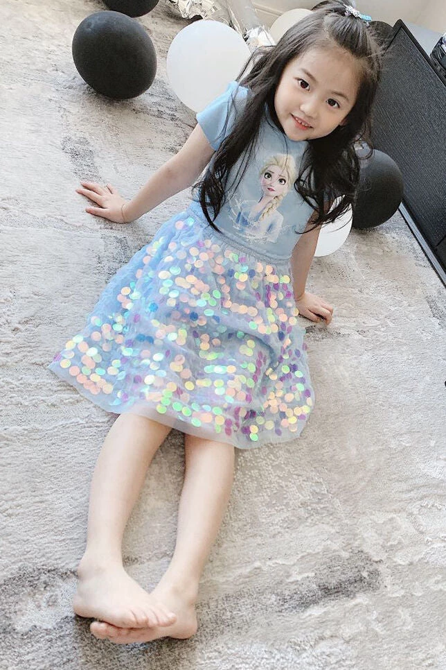 Hallowitch Costumes Elsa Summer Dress For Kids Girls Girls' 4 Hallowitch Costumes Elsa Summer Dress For Kids Girls Girls'