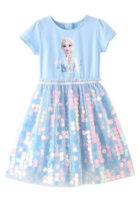 Hallowitch Costumes Elsa Summer Dress For Kids Girls Girls' 5 Hallowitch Costumes Elsa Summer Dress For Kids Girls Girls'