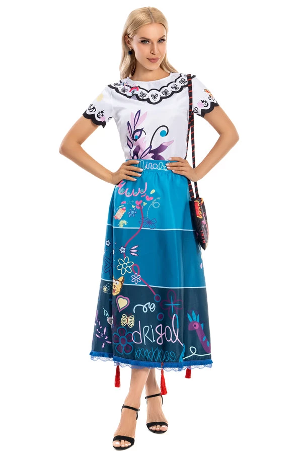 Hallowitch Costumes Encanto Mirabel Dress Costume For Adult Women Women's 4 Hallowitch Costumes Encanto Mirabel Dress Costume For Adult Women Women's