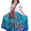 Hallowitch Costumes Mirabel Costume For Girls. Encanto Kids Costume. Free Bag
