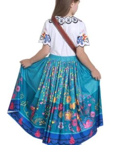 Hallowitch Costumes Mirabel Costume For Girls. Encanto Kids Costume. Free Bag