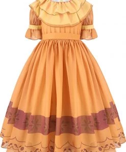 Hallowitch Costumes Girls' Pepa Encanto Costume Pepa Madrigal Dress For Kids