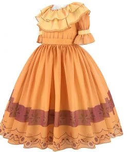 Hallowitch Costumes Girls' Pepa Encanto Costume Pepa Madrigal Dress For Kids